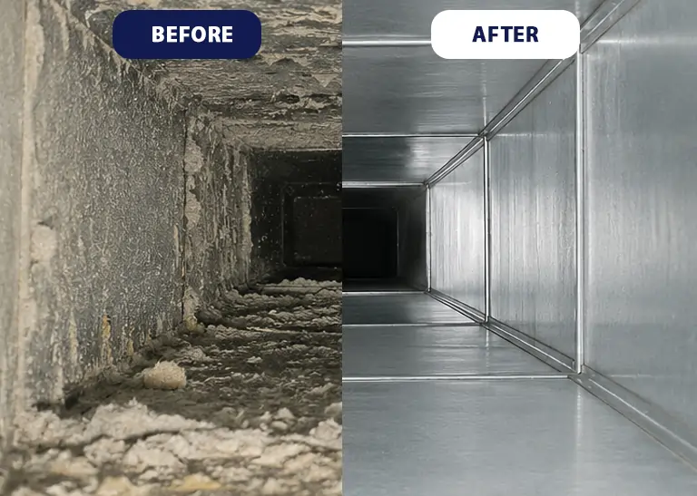 Air duct cleaning before and after Air duct cleaning before and after